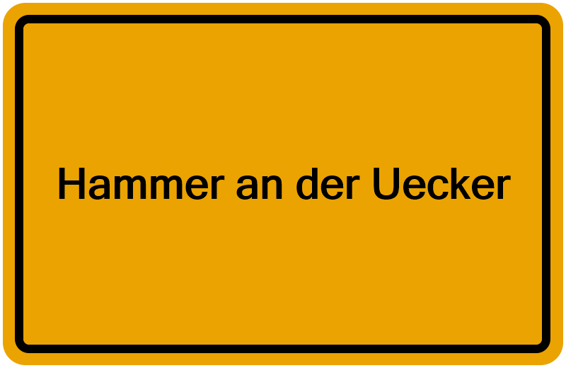 Handelsregisterauszug Hammer an der Uecker